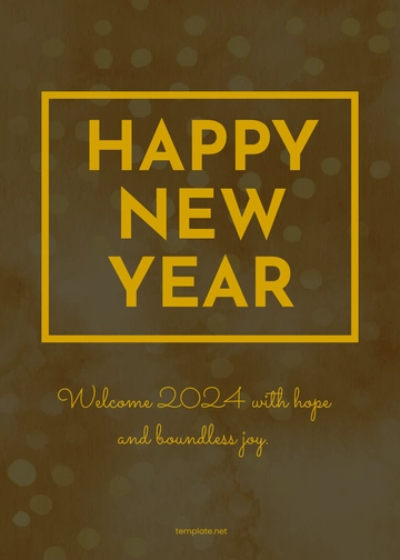 Free New Year Wishes 2024 Template to Edit Online
