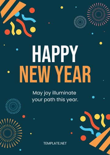 Free New Year 2024 Wishes Template to Edit Online
