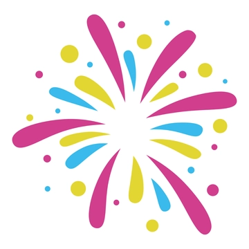 Free New Year 2024 Fireworks Template Clipart to Edit Online