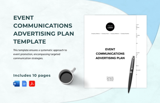 Event Communications Advertising Plan Template