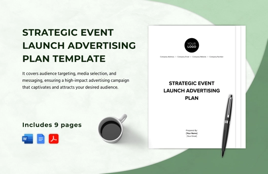 Strategic Event Launch Advertising Plan Template