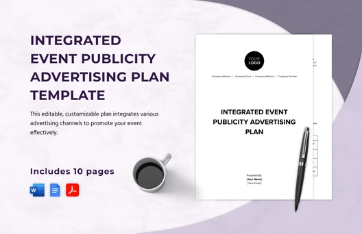 Integrated Event Publicity Advertising Plan Template