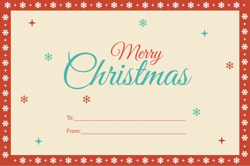 Free Vintage Christmas Label Template to Edit Online