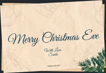 Free Christmas Eve Note from Santa Template to Edit Online