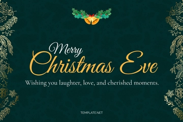 Free Christmas Eve Box Label Template to Edit Online