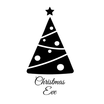Free Christmas Eve Clipart Black and White Template to Edit Online
