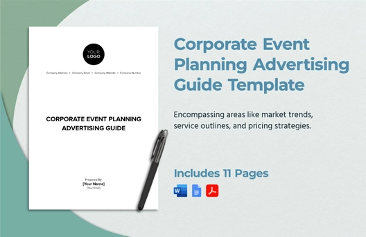Corporate Event Planning Advertising Guide Template