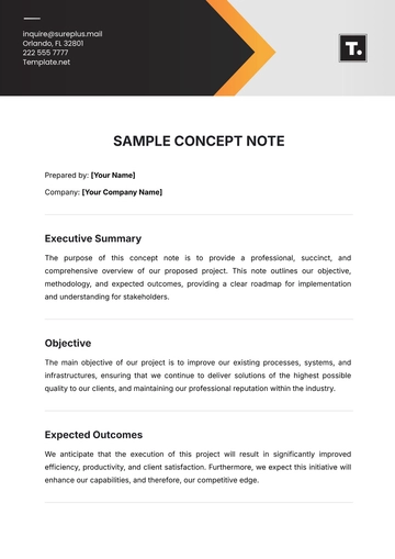 Free Sample Concept Note Template to Edit Online