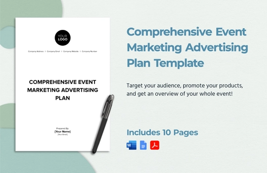 Comprehensive Event Marketing Advertising Plan Template