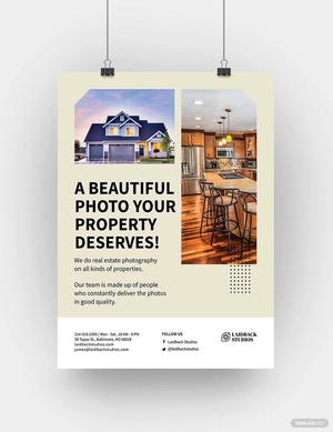 Real Estate Photography Poster Template