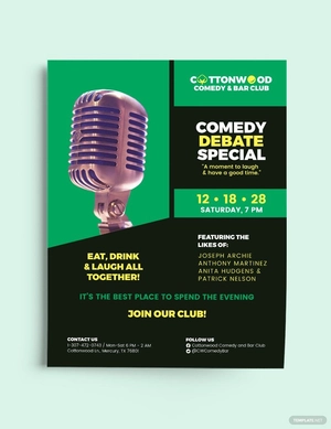 Open Mic Flyer Template