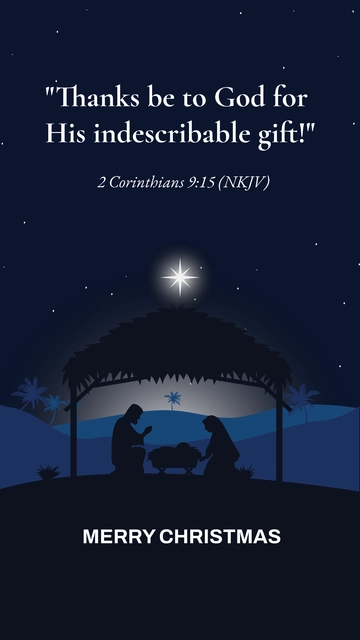 Free Religious Christmas Quote Template to Edit Online