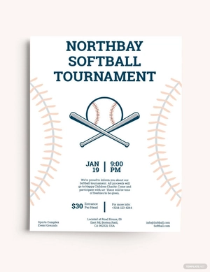 Softball Tournament Flyer Template