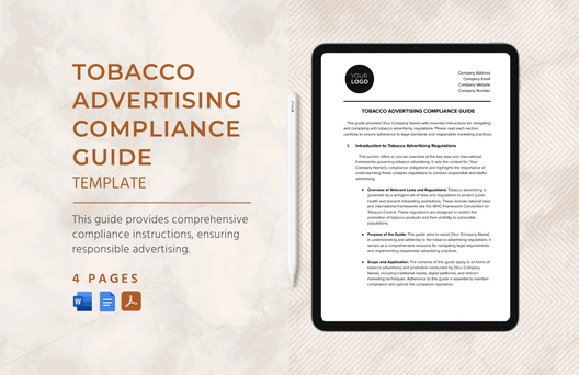 Tobacco Advertising Compliance Guide Template