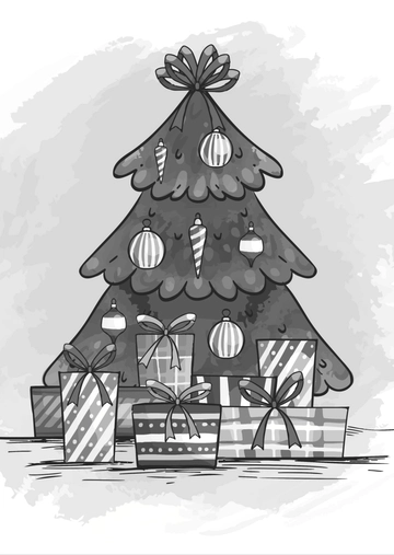Free Painting Christmas Drawing Template to Edit Online