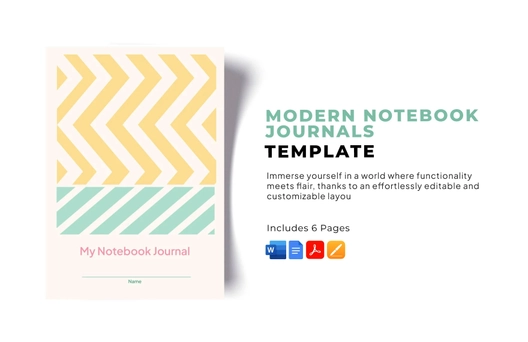 Modern Notebook Journals Template