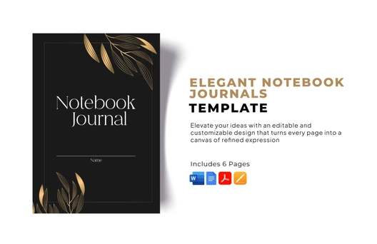 Elegant Notebook Journals Template