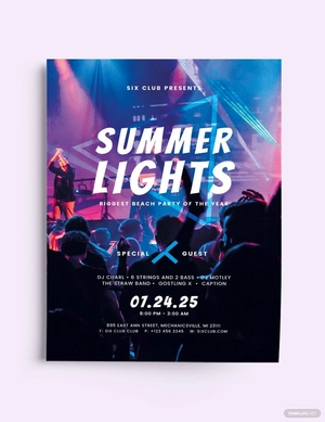 Summer Lights Flyer Template