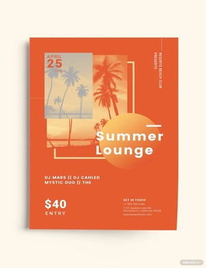 Summer Lounge Flyer Template
