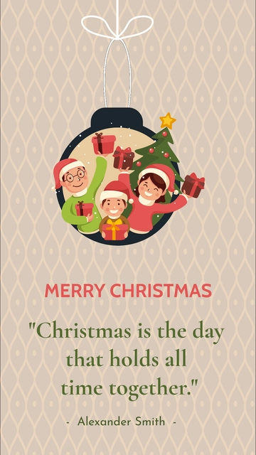 Free Family Christmas Quote Template to Edit Online