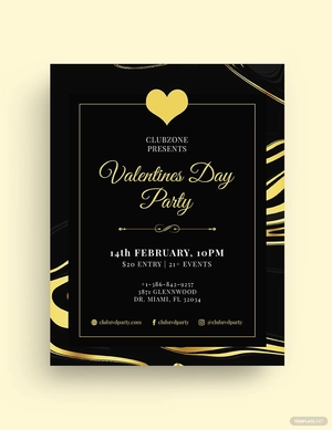 Valentines Day Classy Flyer Template