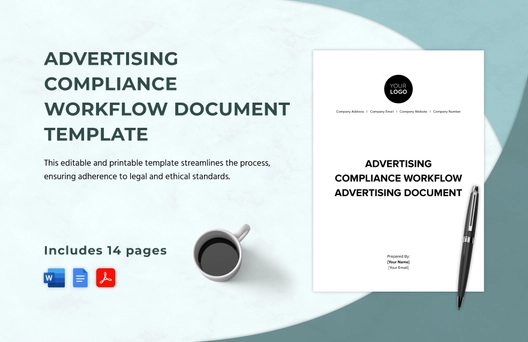 Advertising Compliance Workflow Document Template