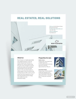 Residential Real Estate Broker Flyer Template