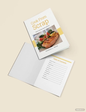 Scrap Book Cookbook Template