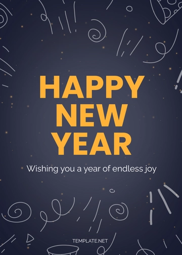 Free Happy New Year Wishes Template to Edit Online