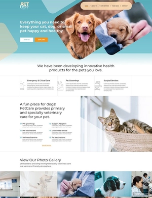 Pet Care WordPress Theme/Template
