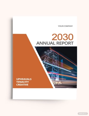 Annual Report Bookcover Template