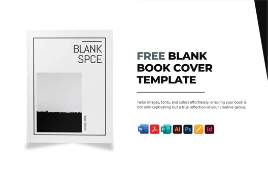 Blank Book Cover Template