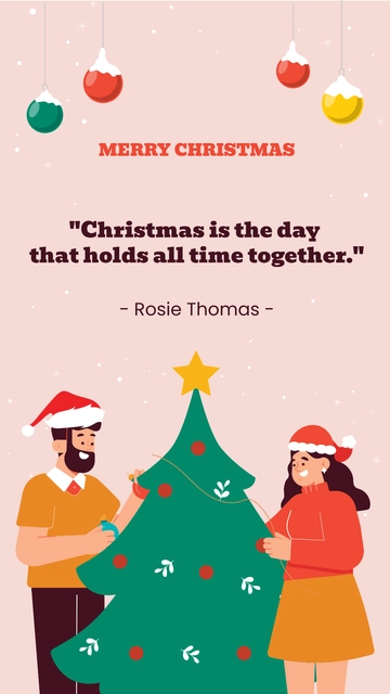 Free Christmas Relationship Quote Template to Edit Online