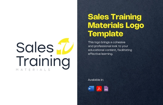 Sales Training Materials Logo Template