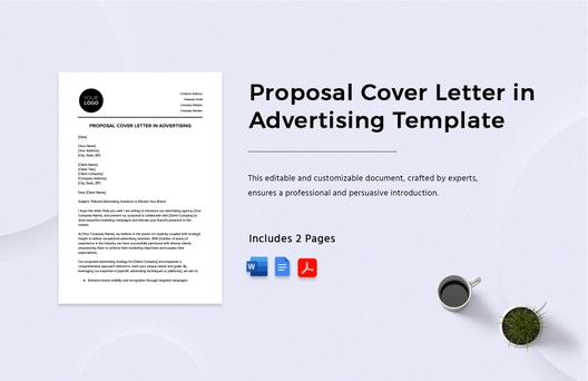 Proposal Cover Letter in Advertising Template
