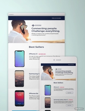 Mobile Store Newsletter Template