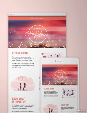 Modern Holiday Newsletter Template