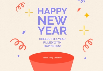 Free Happy New Year Card Template to Edit Online