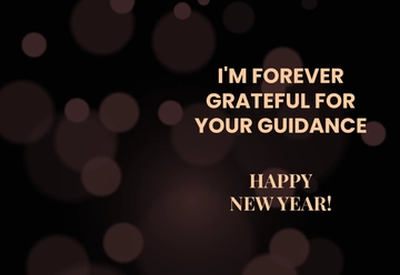 Free New Year Card for Teacher Template to Edit Online