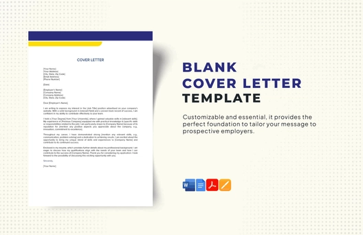 Blank Cover Letter Template
