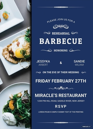 BBQ Party Invitation Template