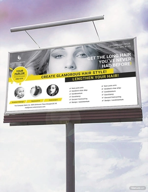 Beauty Parlor Billboard Template