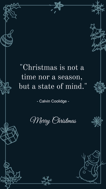 Free Christmas Holiday Quote Template to Edit Online