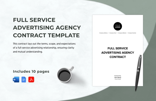Full Service Advertising Agency Contract Template