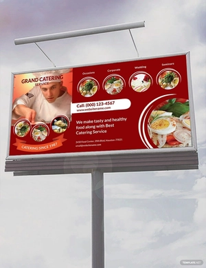 Catering Service Billboard Template