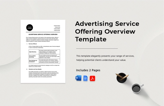 Advertising Service Offering Overview Template