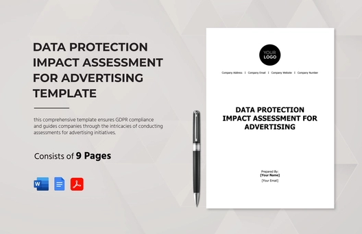 Data Protection Impact Assessment for Advertising Template