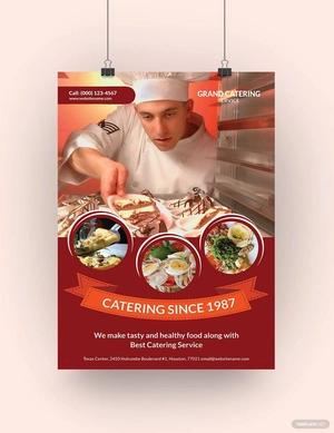 Catering Service Poster Template