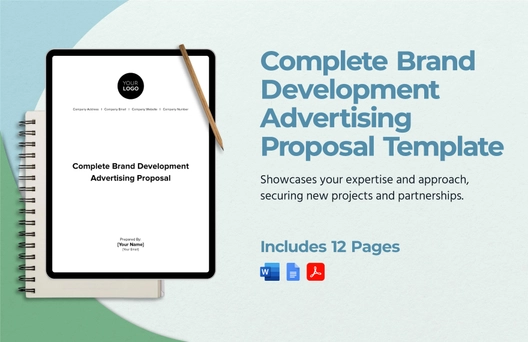 Complete Brand Development Advertising Proposal Template