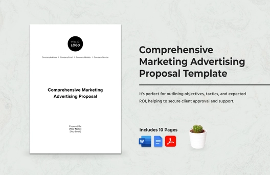 Comprehensive Marketing Advertising Proposal Template